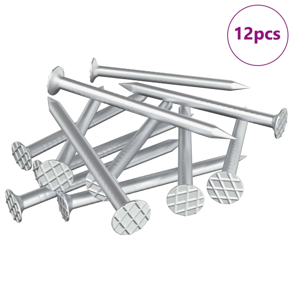 Chiodi per Legno 12 pcs Argento Ø 3 x 15 mm Metallo 864374