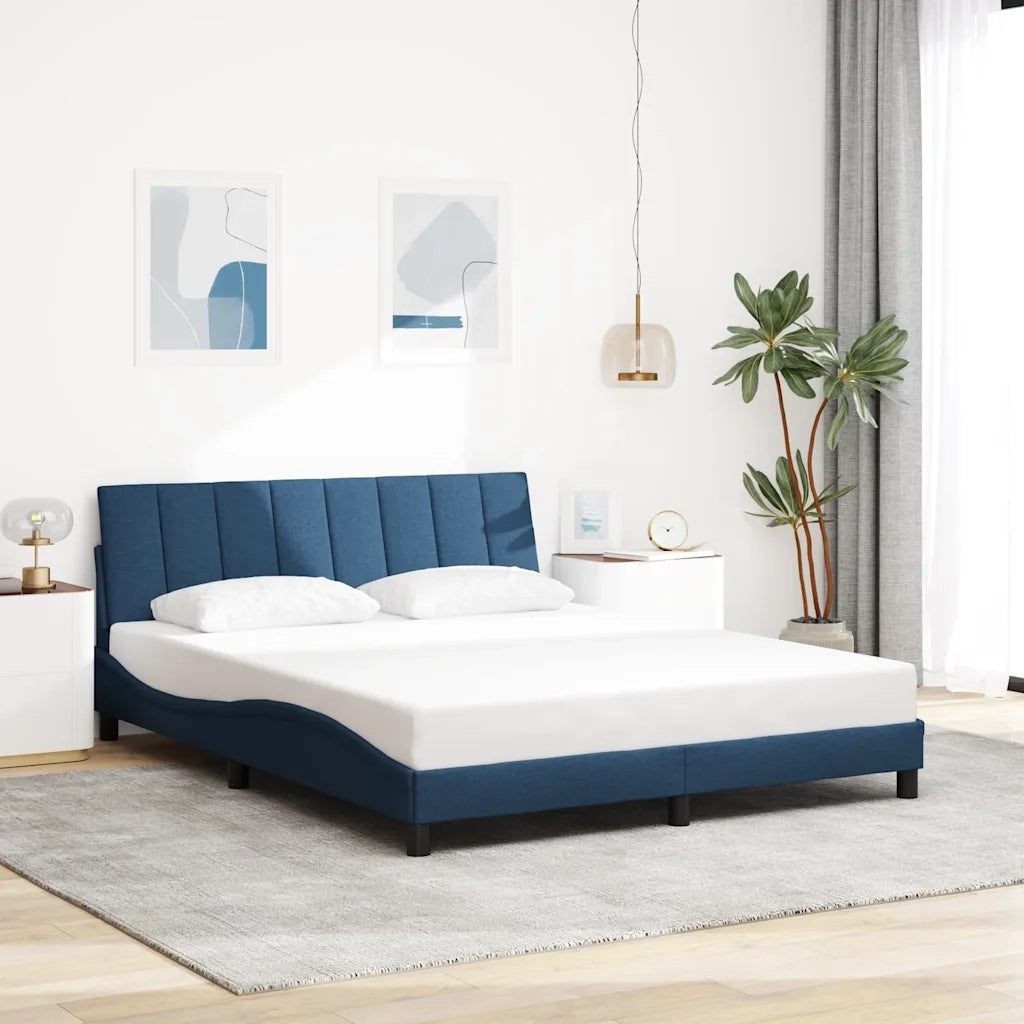 Giroletto senza Materasso Hanko Blu 160x200 cm in Tessuto