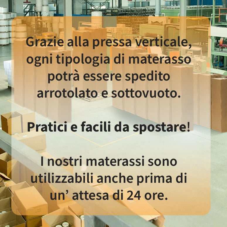 Topper MEMORY + Topper rigido ORTOPEDICO ALTO 8 cm | TOPPER MEMORY e RIGIDO singolo 110X200 Cm | Topper senza tessuto di rivestimento CAPOVOLGIBILE- MOD. DUAL H8