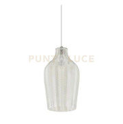 SOSPENSIONE IRIS 1 LUCE DIFFUSORE VETRO TRASPARENTE SENZA BASE