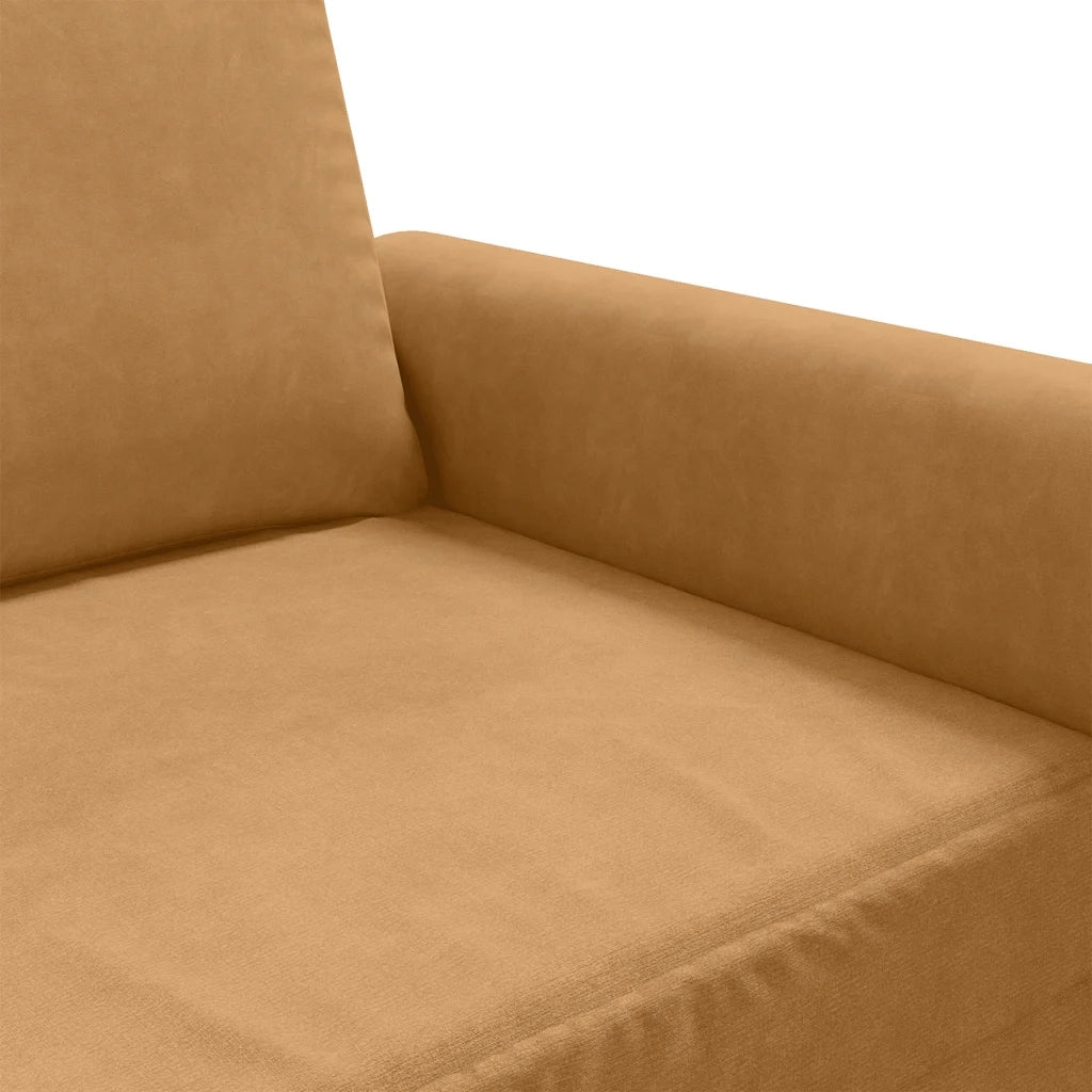 Divano a 3 Posti-Sofa 3 Posti Marrone 180 cm in Velluto 886023