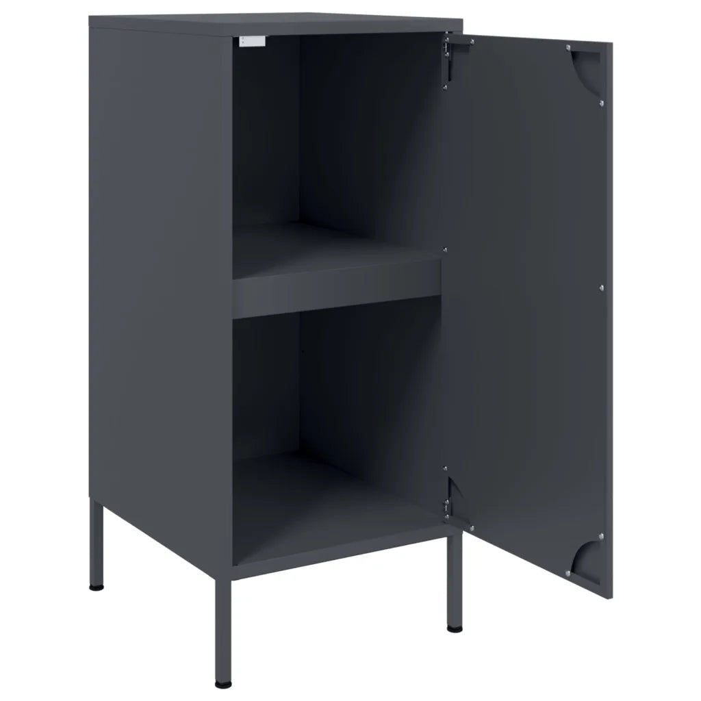 Credenze 2 pz | Madia | Buffet da pranzo | Armadio da pranzo Antracite 36x39x79 cm in Acciaio