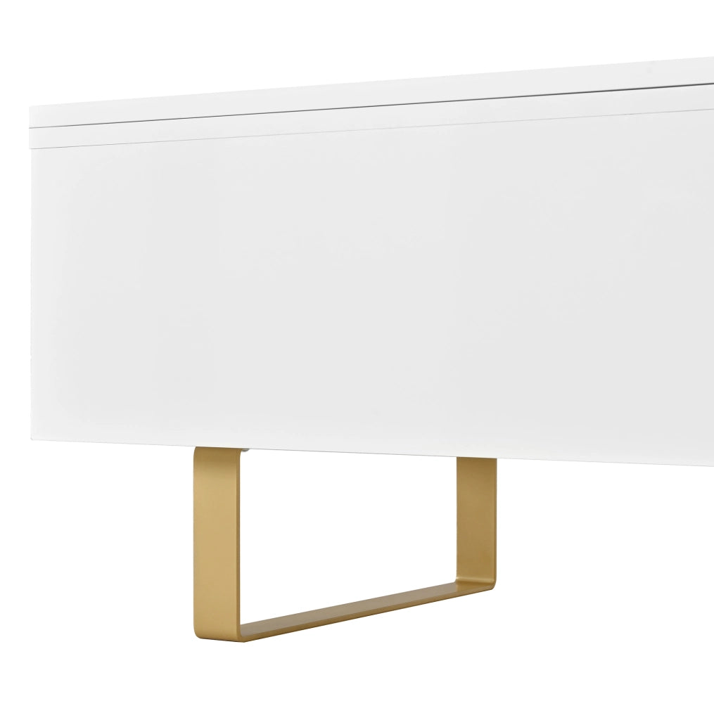 Tavolino da caff¨¨ 100x50 cm con piano sollevabile e cassetto in MDF bianco