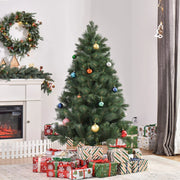Desviae Albero di Natale artificiale con 375 rami in plastica verde Ø90 × 180 cm con base stabile e piedi pieghevoli