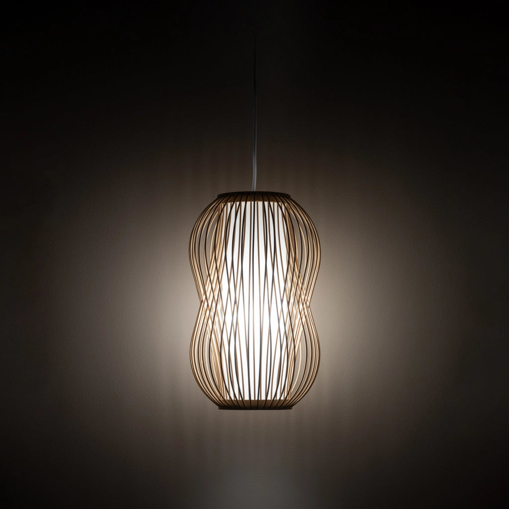 Lampada sospensione bambù Puket S E27 25W Nowodvorski