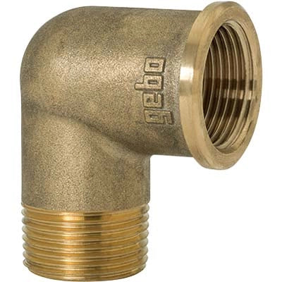 GOMITO MF OTTONE 92 GEBO - 3/4MF- 5 pezzi