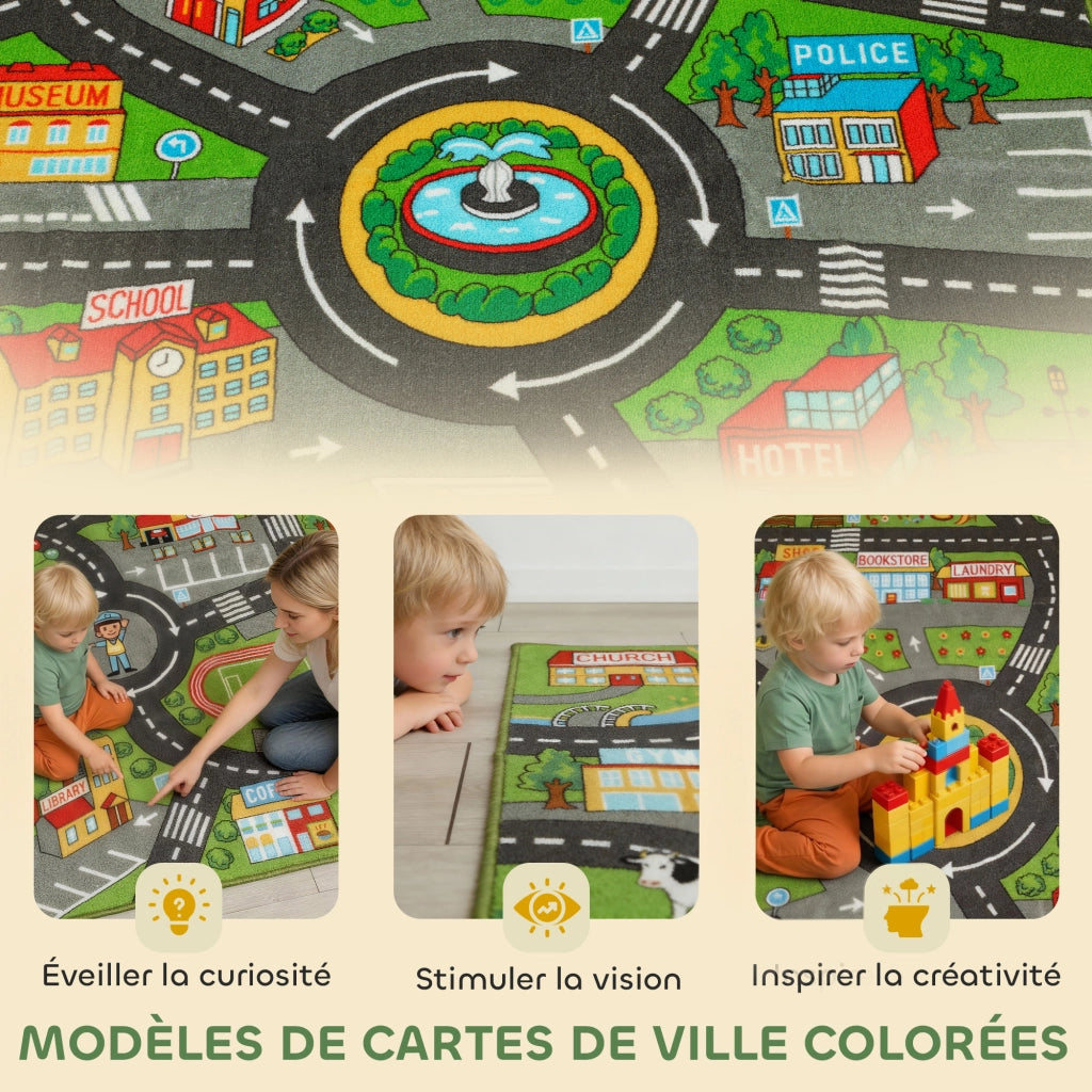 Tappeto da gioco per bambini ¨C Minimal ¨C 200x150 cm multicolore