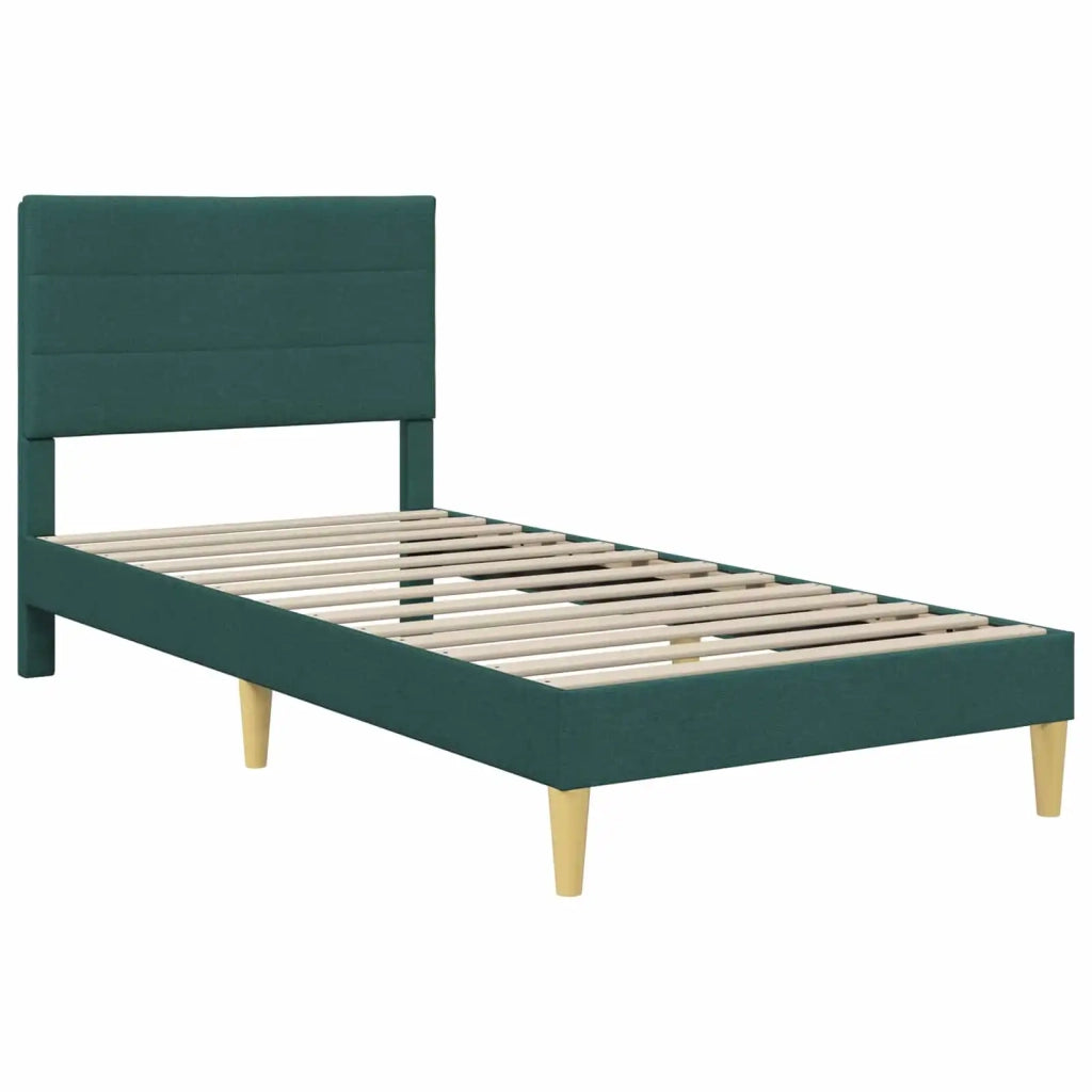 Struttura del letto Verde Scuro 80 x 200 cm Tessuto 42027549