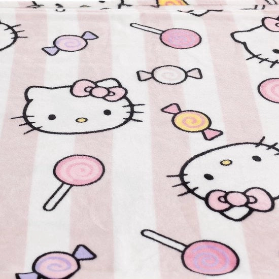 Fleece Plaid Caldo Hello Kitty Rosa - 130 x 170 cm, Multicolore