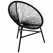 Sedia da Giardino Acapulco in Polyrattan Nera 41383