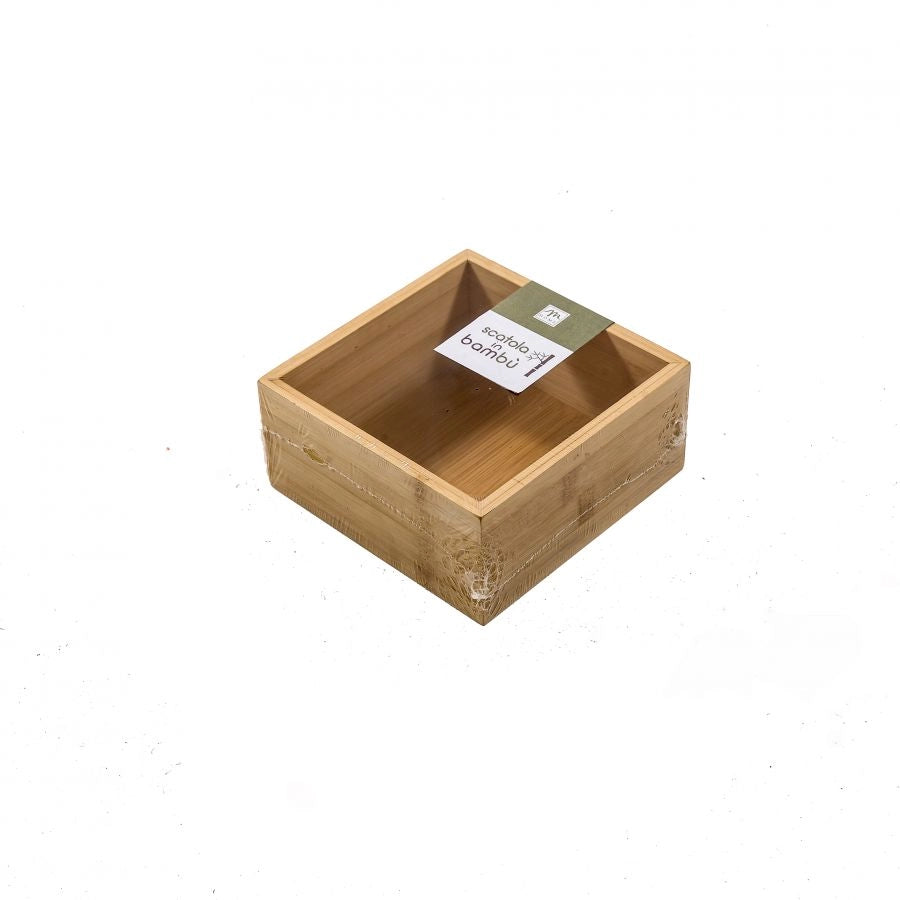 SCATOLA IN BAMBU' 15X15X7CM