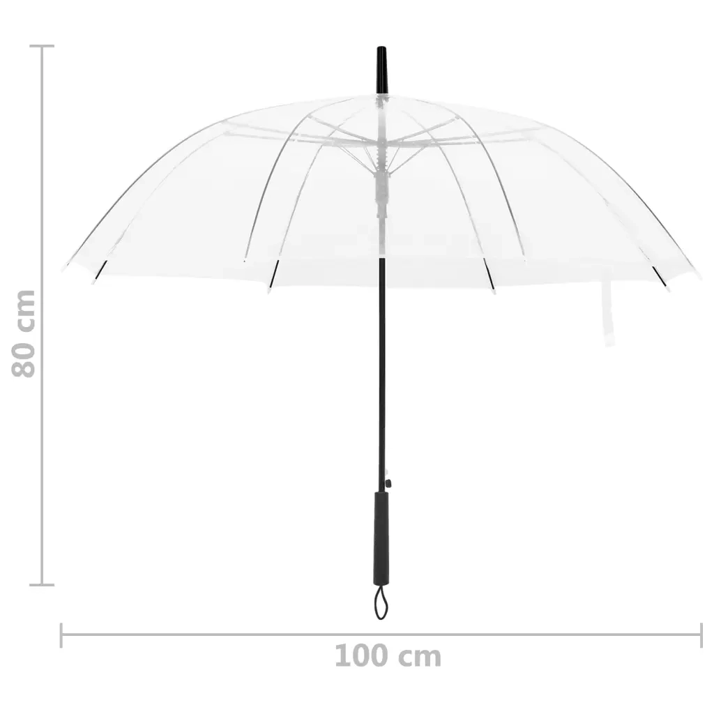 Ombrello Trasparente 100 cm 149135