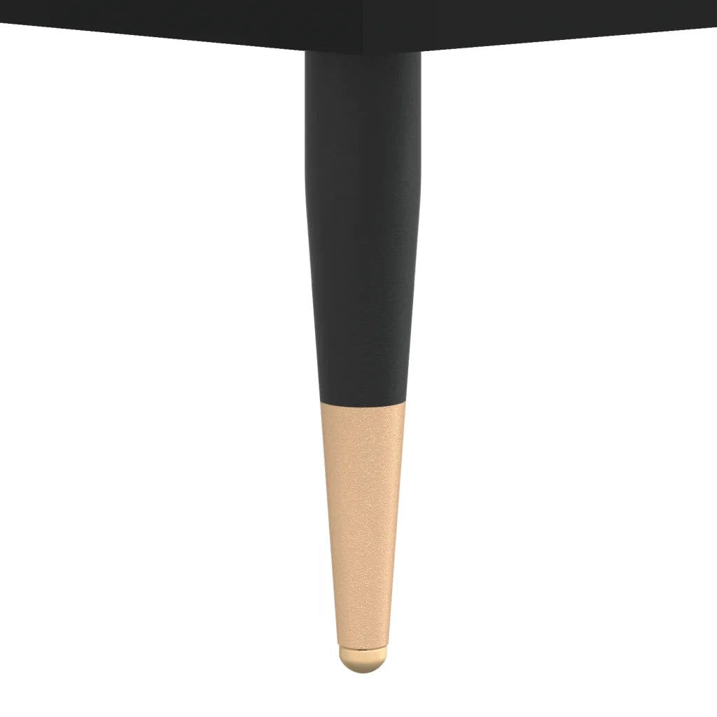 Tavolino da Salotto Nero 55x55x36,5 cm in Legno Multistrato 830749