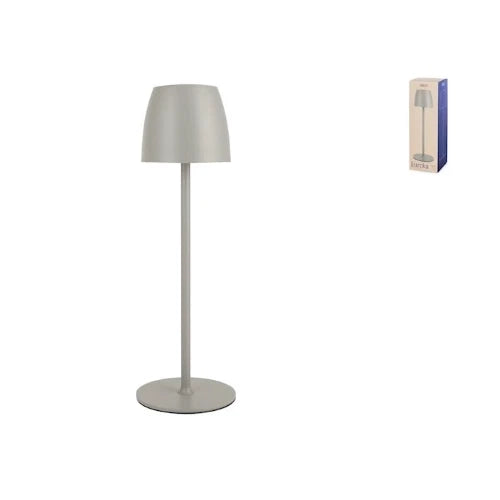 Lampada eureka da tavolo in metallo grigio cm 38