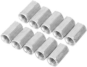 Zeskantmoer M8 - 10 pezzi - Acciaio inossidabile zincato - Alta resistenza - Resistente alla corrosione - Per accessori di fissaggio - Viti