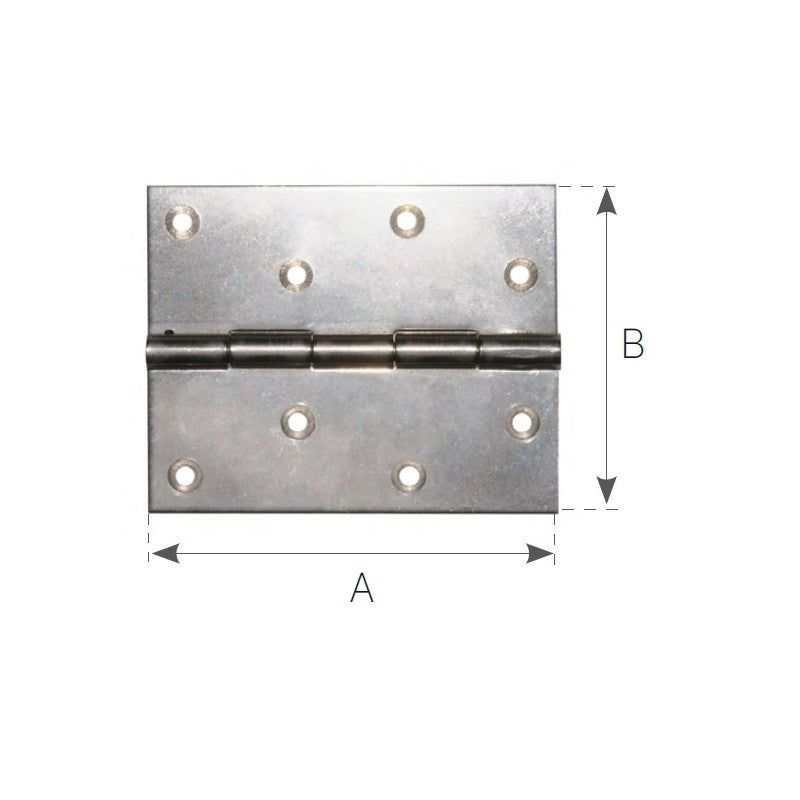CERNIERA INOX A LIBRETTO mm.100x100
