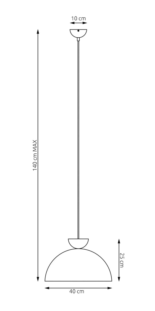 Lampadario Minimal Efesto Acciaio Nero 1 Luce Gx53