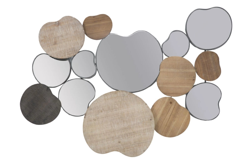 Specchio Quoxy 118x11x82,5 cm Lengo Ferro e Specchio Marrone