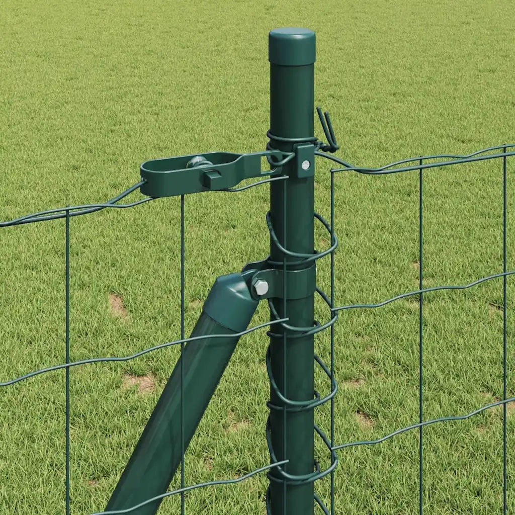 Recinzione con Posto Verde 1 x 25 m Acciaio e PVC