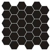 Piastrella Esagonale 10 pcs Nero 30 x 30 cm Poliuretano e PET 42046231