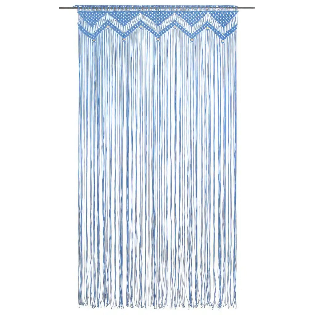 Tenda Macramè Blu 140x240 cm in Cotone 323986
