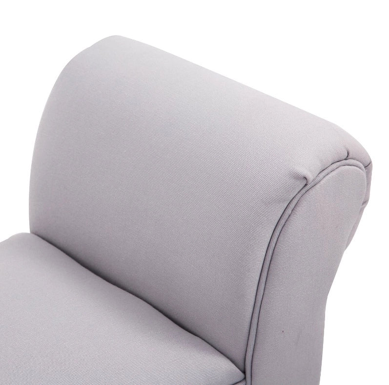 Panca imbottita grigia 102 x 36 x 51 cm