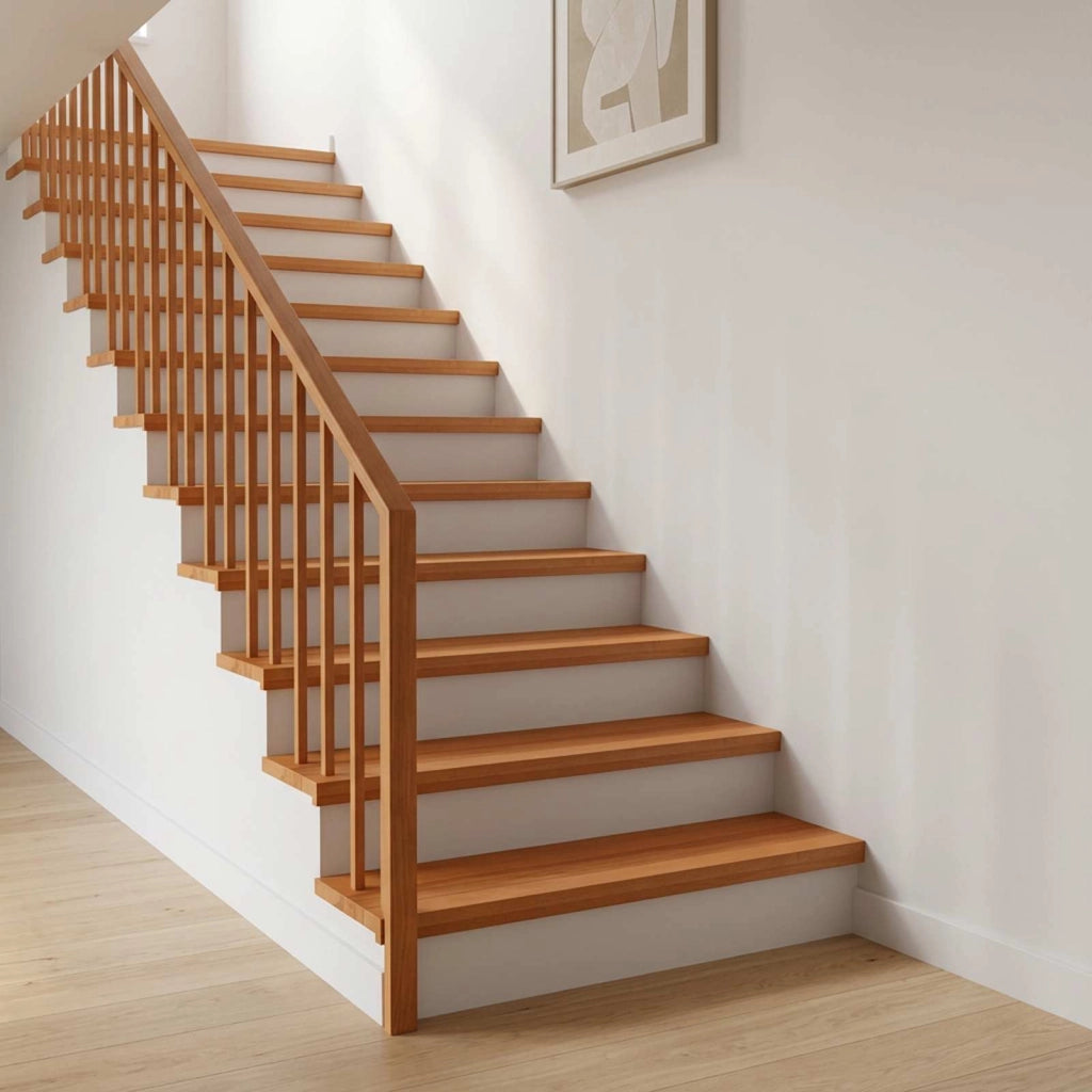 Tappeti per scale 4 pz 70 x 25 x 2 cm Marrone Chiaro 3446196