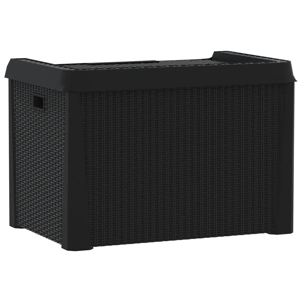 Baule da Giardino-Cassa da giardino Antracite 125 L in PP