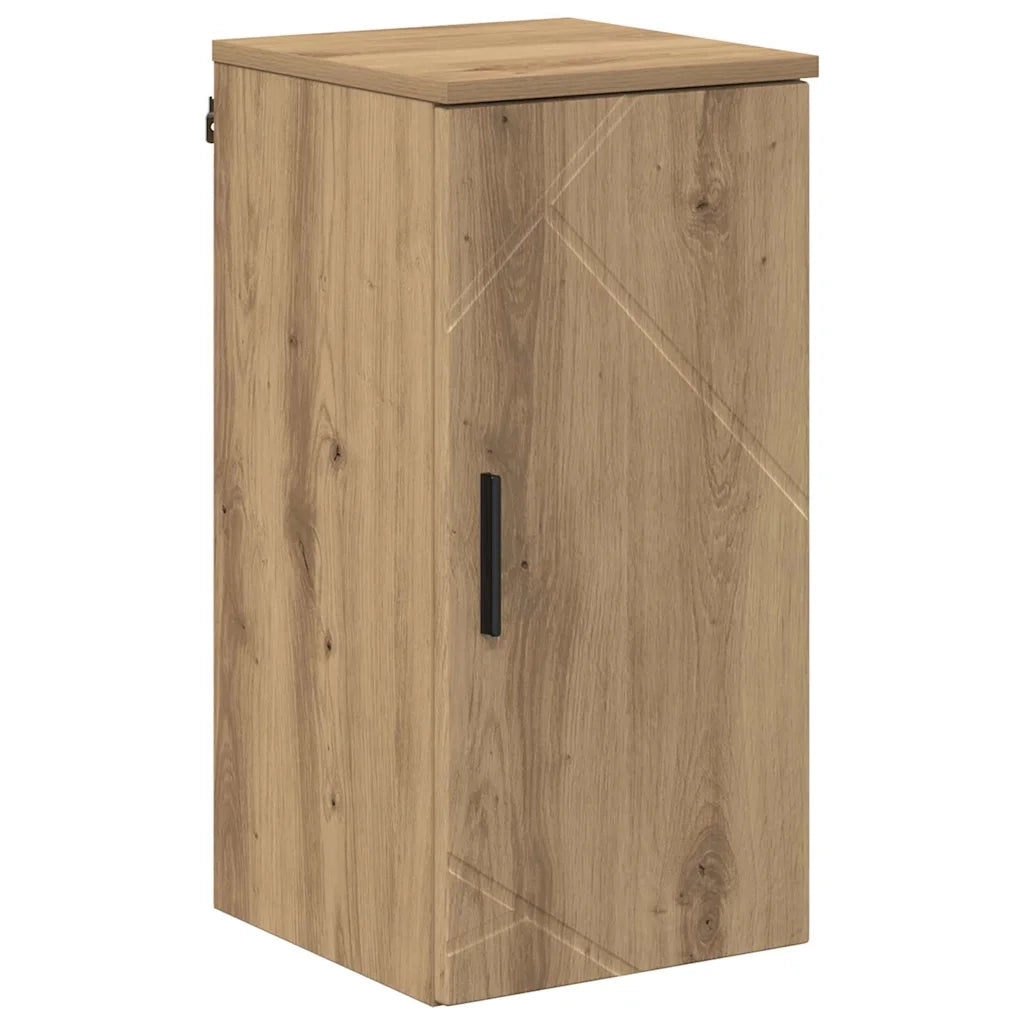 Set di mobili per il bagno con porta 5 pcs Rovere artigianale 3393002