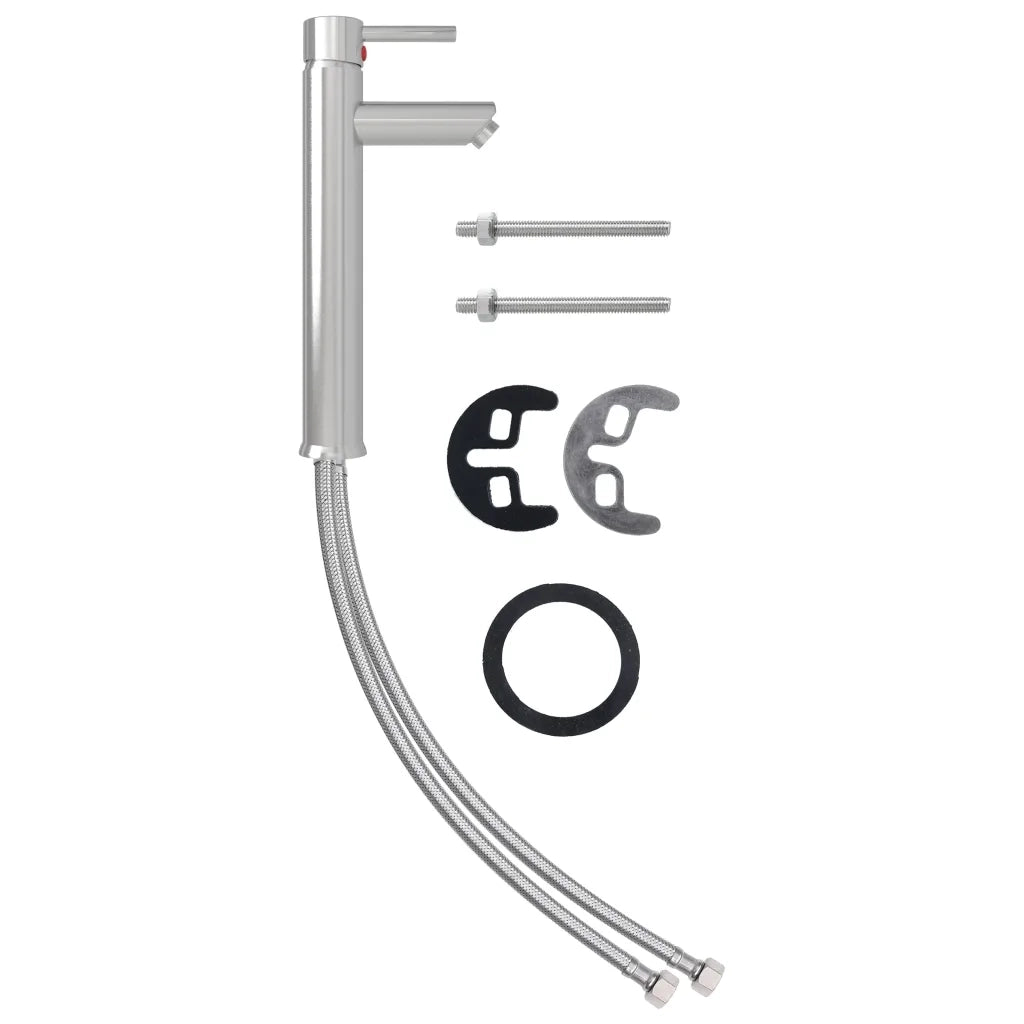 Rubinetto Miscelatore da Bagno Argento 12x30 cm 149091