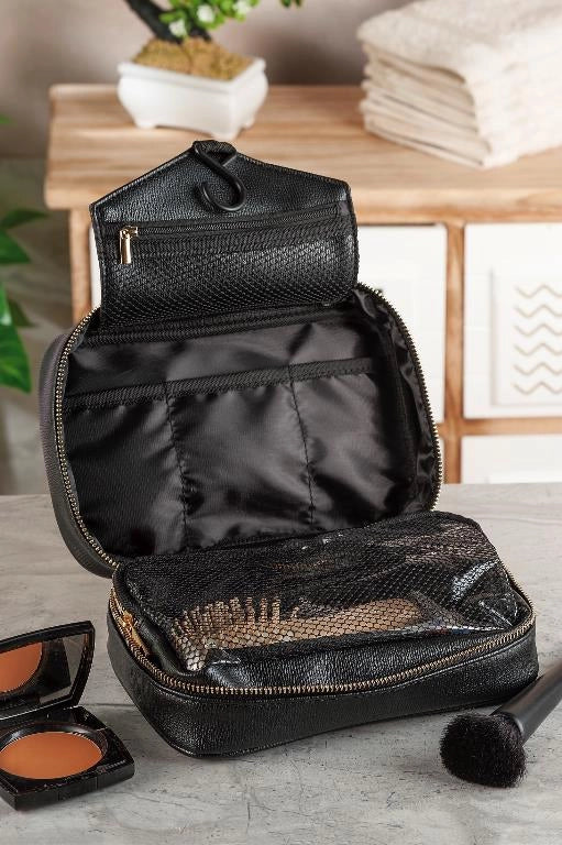 Borsello beauty case da appendere in pvc 5 tasche