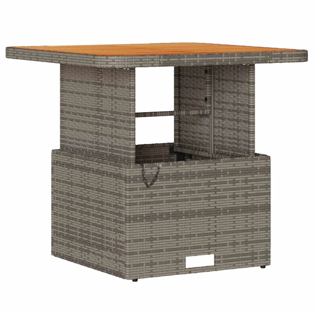 Set da Pranzo per Giardino | Set Salotto da Giardino Grigio polyrattan