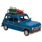 Auto in metallo blu 17x7,5x9,5h