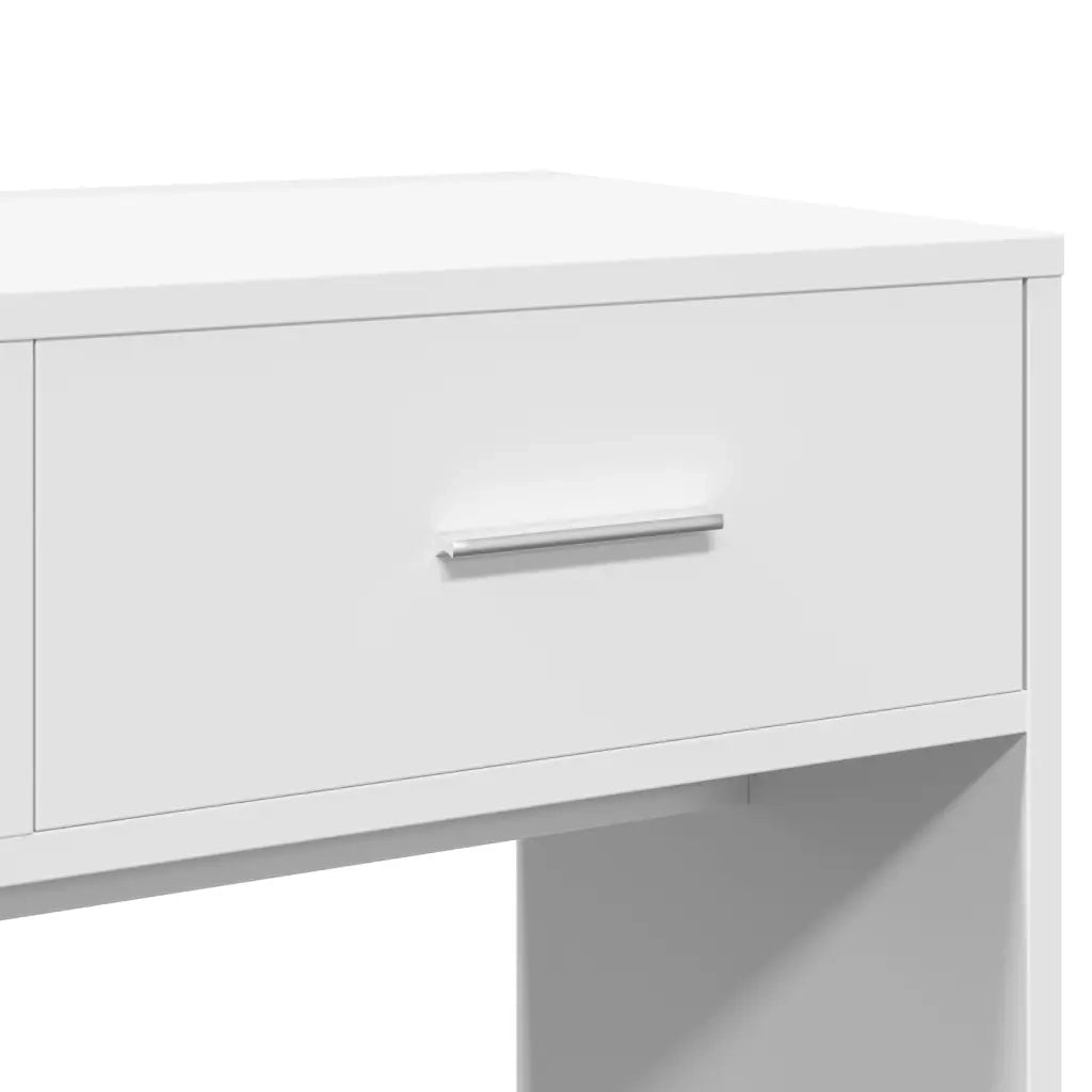 Toeletta con Specchio-Tavolo da Vanit¨¤ Bianco 80x39x80 cm