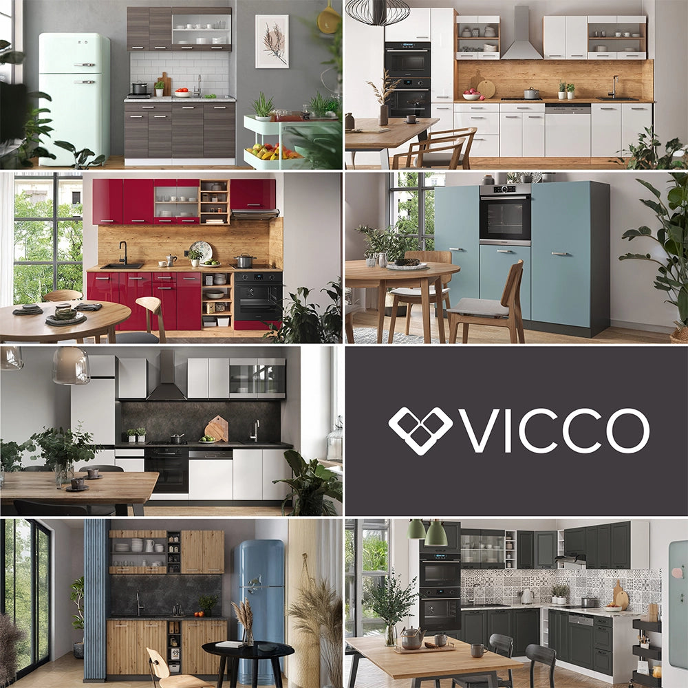 Vicco Frontale cucina Antracite casa di campagna 39.6 x 70.8 cm frontale del mobile per mobile base con cassetti
