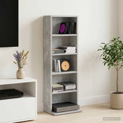 Mobile per CD Grigio Cemento 33 x 23,5 x 97,5 cm 8012696