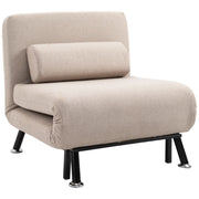 Poltrona Relax Klappbett con Schienale Regolabile ¨C Minimal ¨C Beige 75x70x75 cm