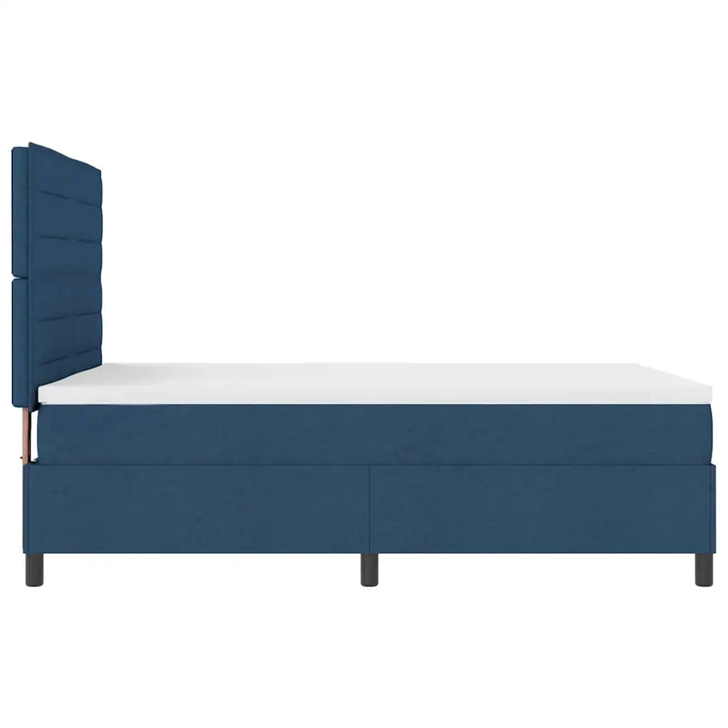 Letto a molle con materasso Blu 140 x 190 cm Tessuto 3339314