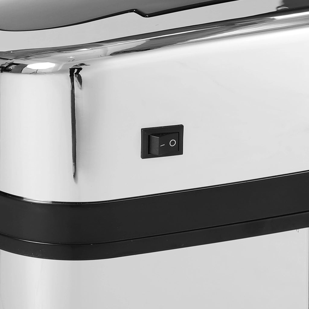 Cestino automatico 30 L con sensore IR, acciaio inox, colore argento