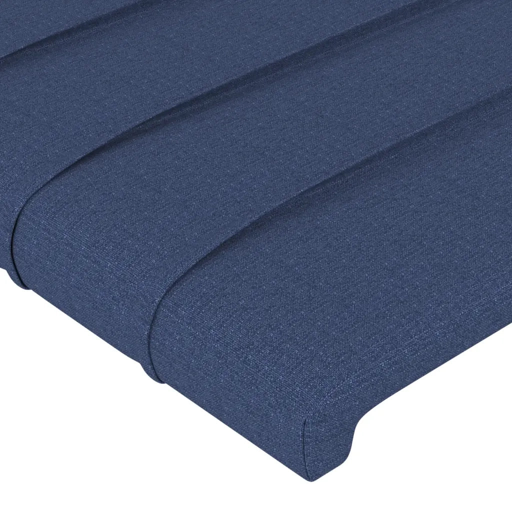 Testiera | Testata ad Orecchio Blu 103x16x78/88cm in Tessuto