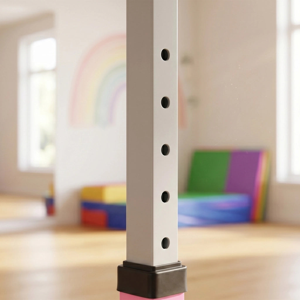 Barra da Ginnastica per Bambini ¨C Minimal ¨C Rosa 92-150cm 75kg 194x121x150cm