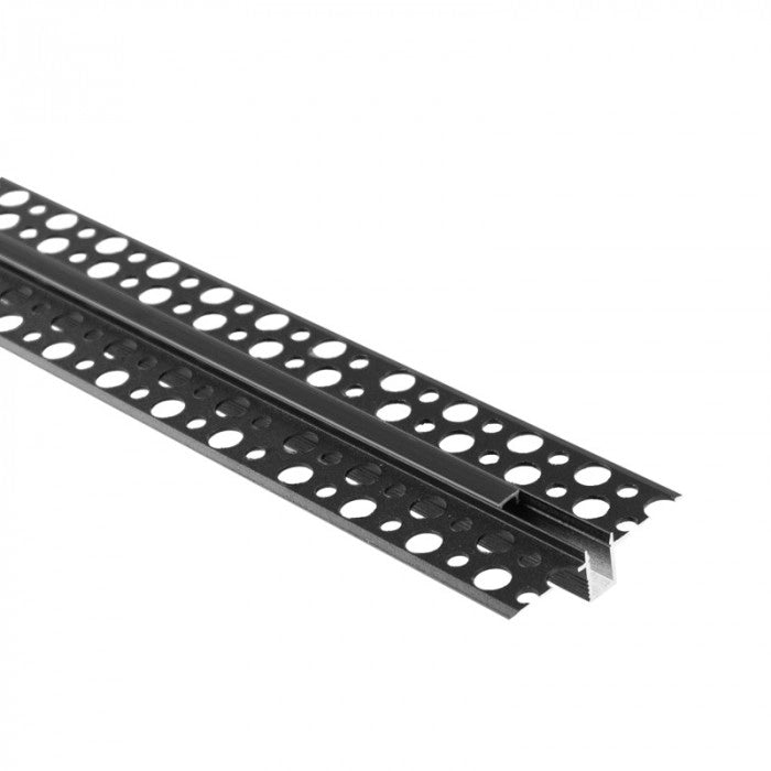 Profilo LED GPW01 incasso nero diffusore nero 1m Ecolight