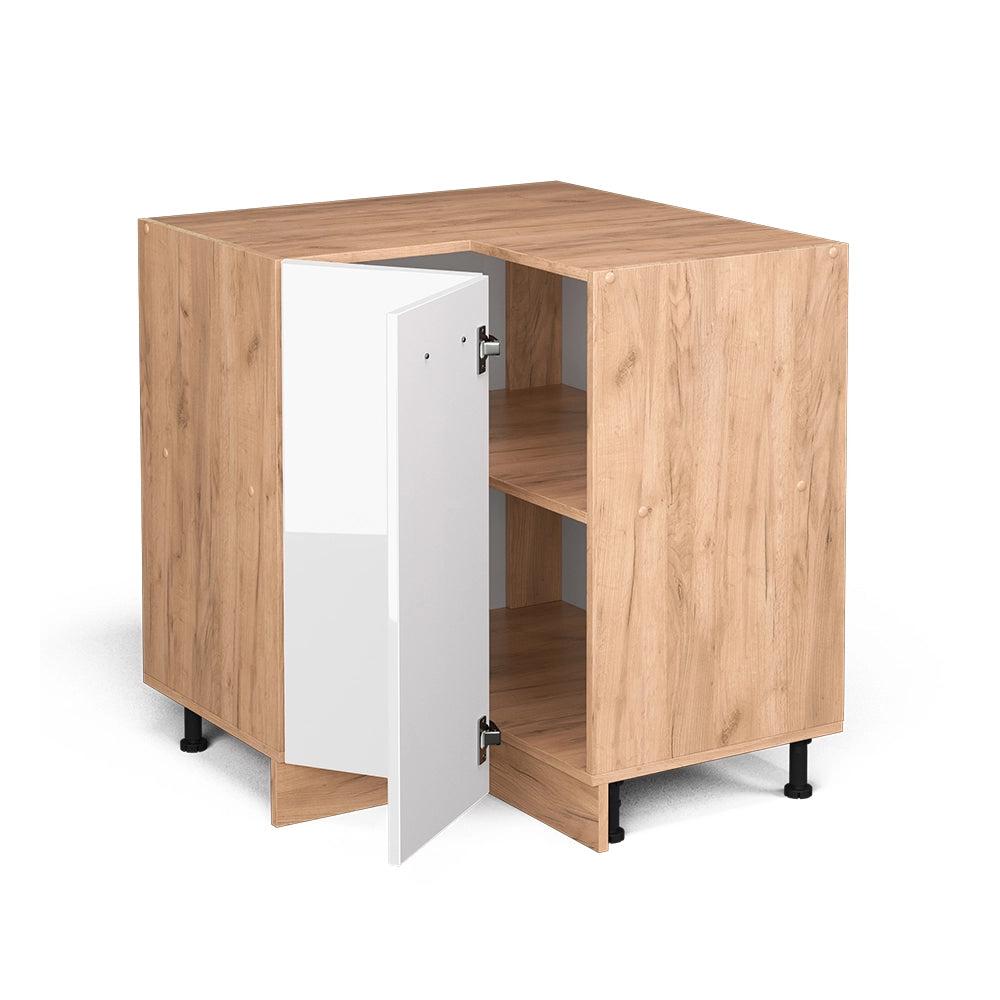 Vicco Mobile ad angolo cucina Bianco lucido 75.6 cm senza piano di lavoro
