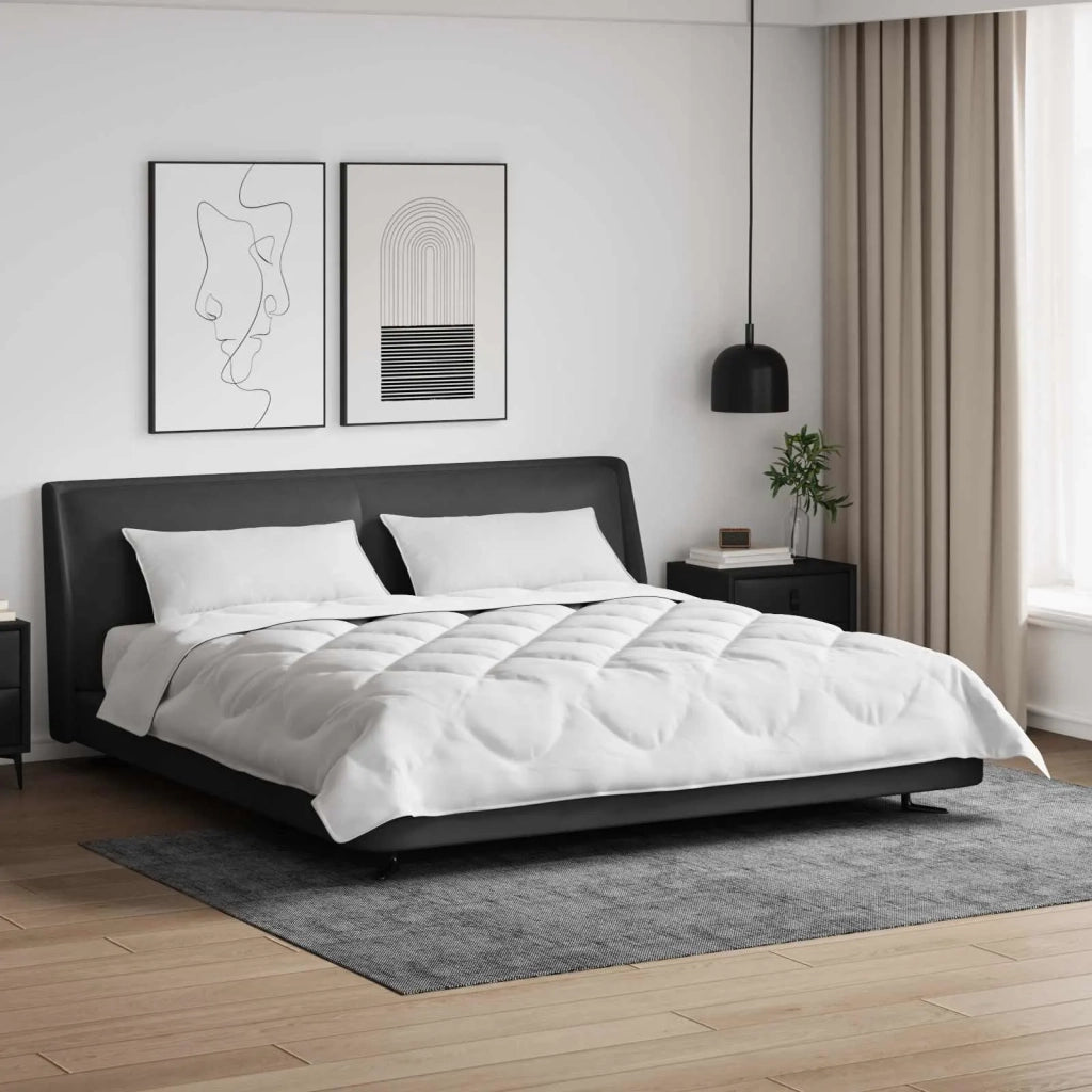 Piumone | Duvet per tutte le stagioni 3 pz Bianco Microfibra