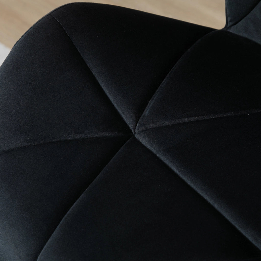 Sgabelli da bar set 2 girevoli regolabili con schienale e poggiapiedi in poliestere nero 51,5 × 57,5 × 93-114,5 cm