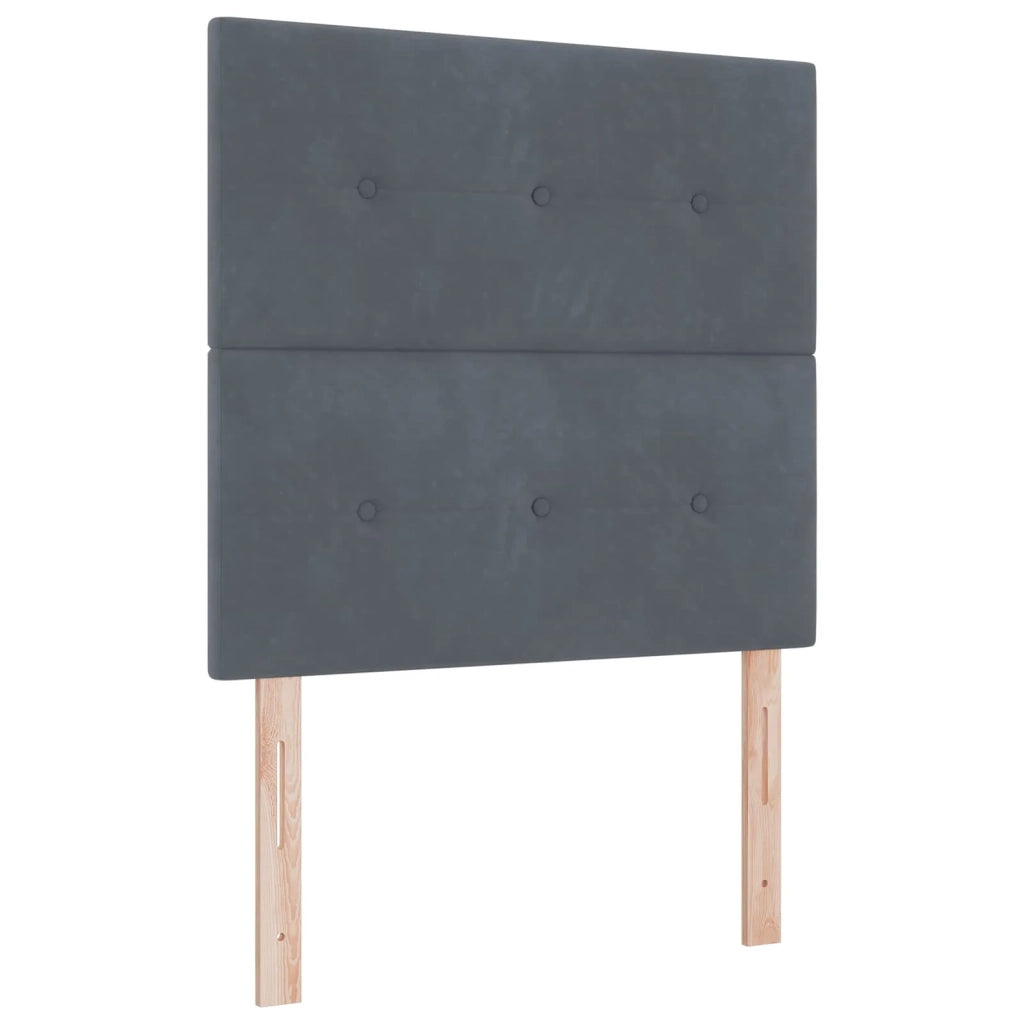 Letto ottomano con materasso Grigio Scuro 80 x 200 cm Velluto 3457684