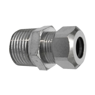 NIPPLE BICONO CROMATO PER CANNETTE- 1/2 x 3/8  Diam. 12- DHIMP- pezzi 1