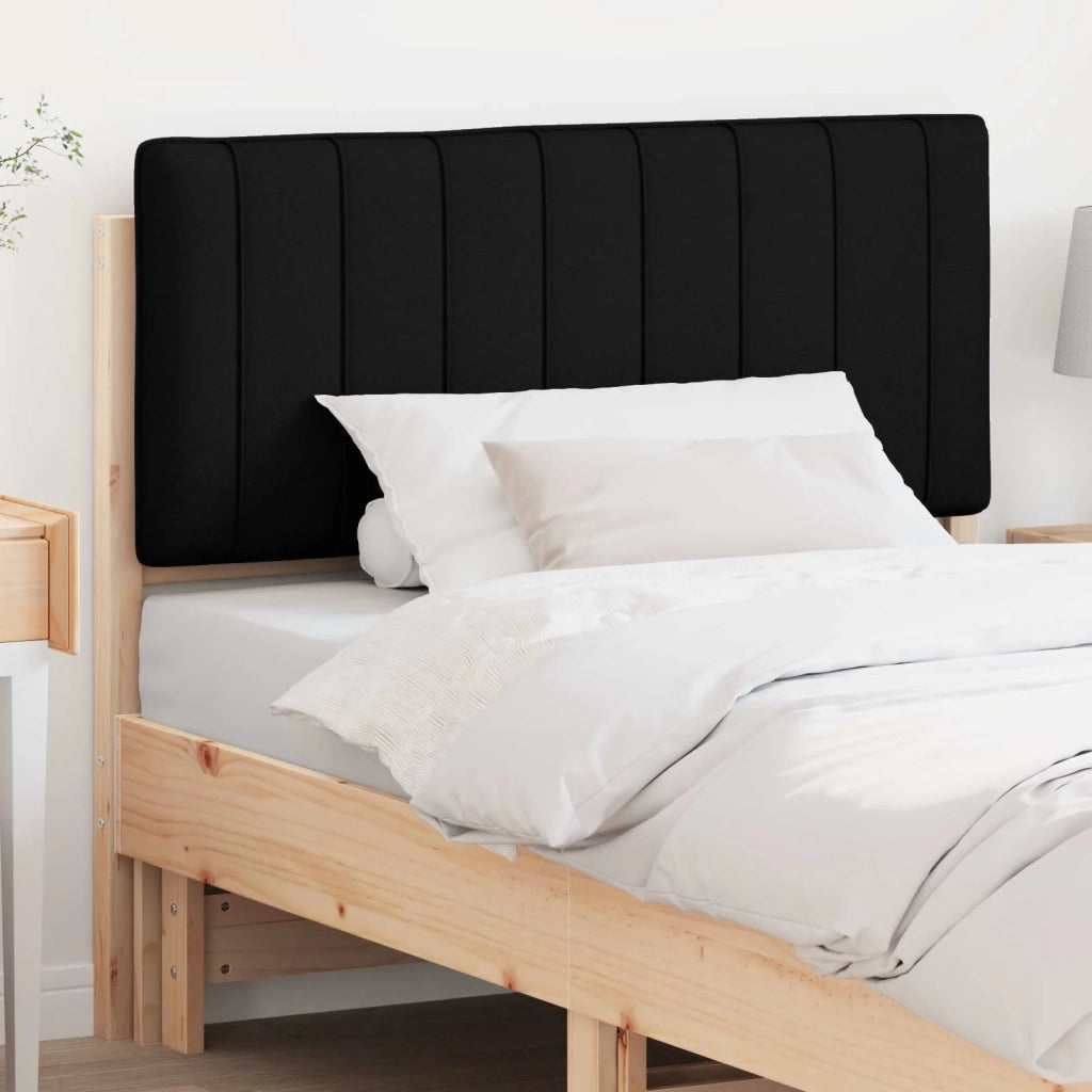 Testiera imbottita-Testiera con Cuscini-Testata Marrone e Nero 100 cm Pino massello 898540