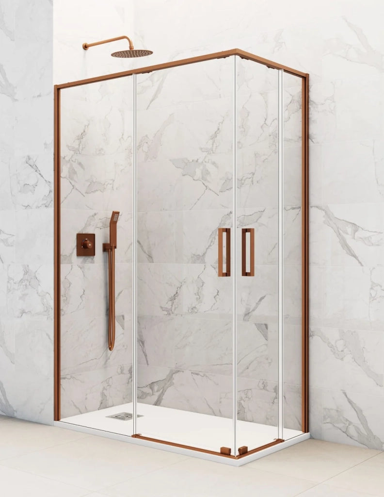 Box doccia ingresso angolare 2+2 ABANTE (TWENTY) 90x70 cm Rame