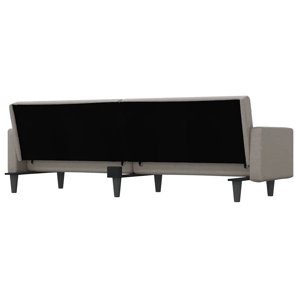 Divano letto | Sof¨¤ letto | Letto singolo con Cuscini Tortora in Tessuto